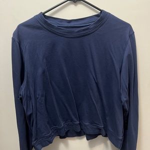 Lululemon Athletica Navy Long Sleeve Blouse